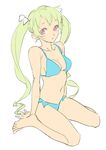  bad_id bad_pixiv_id bikini lowres nishieda original simple_background solo swimsuit twintails 