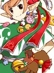  artist_request bell christmas christmas_elf copyright_request elf lowres oekaki pointy_ears ribbon solo 