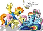  blossomforth fluttershy friendship_is_magic my_little_pony rainbow_dash roid_rage spitfire 