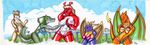  charizard crossover digimon guilmon legend_of_zelda pokemon rule_63 spyro_the_dragon wolf_link 