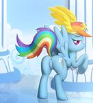  2012 anus butt cloud crown cutie_mark equine female feral friendship_is_magic hair long_hair looking_at_viewer looking_back mammal multi-colored_hair my_little_pony pegasus presenting purple_eyes pussy rainbow_dash rainbow_dash_(mlp) rainbow_hair randomdouche seductive sky smile solo wing_boner wings 