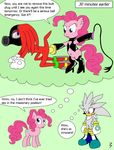  3pac crossover friendship_is_magic knuckles_the_echidna my_little_pony pinkie_pie silver_the_hedgehog sonic_team 
