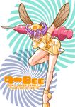  artist_request bee_girl bent_over breasts breasts_apart insect_girl insect_wings large_breasts large_syringe midnight_bliss nurse oversized_object purple_eyes purple_hair q-bee solo syringe vampire_(game) wings 