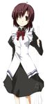  brown_eyes brown_hair copyright_request ikki maid solo 