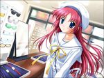  bangs da_capo da_capo_i game_cg hat nanao_naru red_hair shirakawa_kotori solo 