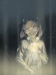  amasawa_yuuko artist_request brown_eyes brown_hair dennou_coil glasses head_tilt light light_rays long_sleeves looking_at_viewer solo surprised twintails upper_body wide-eyed 