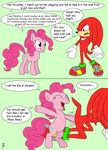  3pac comic crossover friendship_is_magic knuckles_the_echidna my_little_pony pinkie_pie sonic_team 