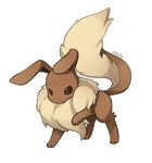  brown_eyes brown_fur canine eevee eeveelution fake_pokemon feral fluffy fluffy_tail fox fur long_ears mammal nedoiko nintendo plain_background pok&#233;mon pok&eacute;mon solo video_games white_background 