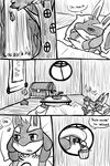  black_and_white comic english_text female greyscale haychel lucario male monochrome nintendo pidgeot pok&#233;mon pok&eacute;mon text video_games 