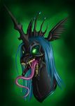  changeling crovirus crown equine fangs female friendship_is_magic green_eyes hair horn horror mammal monster mouth my_little_pony nightmare_fuel open_mouth queen_chrysalis_(mlp) saliva solo teeth tongue tongue_out 