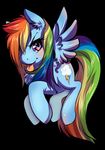  female feral friendship_is_magic hair horse mammal multi-colored_hair my_little_pony pegasus pony rainbow_dash_(mlp) rainbow_hair solo tartii wings 