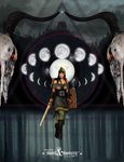  boots copyright_name forest highres kopfstoff logfella moon moon_phases mountain nature night realistic shield skull superbrothers:_sword_&amp;_sworcery_ep sword the_grizzled_boor the_scythian tree triangle warrior weapon 