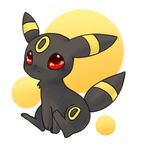  creature gen_2_pokemon lowres no_humans pokemon pokemon_(creature) red_eyes solo souffle_sable umbreon 