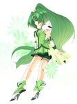  bad_id bad_pixiv_id bike_shorts boots choker cure_march green green_eyes green_hair green_shorts green_skirt high_heels long_hair magical_girl memos37 midorikawa_nao ponytail precure shoes shorts shorts_under_skirt skirt smile smile_precure! solo standing tiara tri_tails very_long_hair wrist_cuffs 