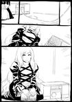  cd_player comic greyscale hijiri_byakuren monochrome nekobatake smile touhou 