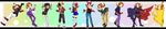  backwards_hat bag baseball_cap brown_hair cape cosplay gold_(pokemon) gold_(pokemon)_(cosplay) hat headband highres holding holding_poke_ball kotone_(pokemon) long_image matis_(pokemon) matis_(pokemon)_(cosplay) minaki_(pokemon) minaki_(pokemon)_(cosplay) multiple_girls multiple_persona one_eye_closed ookido_green ookido_green_(cosplay) poke_ball poke_kid_(pokemon) poke_kid_(pokemon)_(cosplay) pokemon pokemon_(game) pokemon_hgss pokemon_rgby polka_dot polka_dot_background red_(pokemon) red_(pokemon)_(cosplay) red_(pokemon_rgby) ribbon saku_(pixiv526117) scarf silver_(pokemon) silver_(pokemon)_(cosplay) team_rocket_uniform twintails waist_poke_ball wataru_(pokemon) wataru_(pokemon)_(cosplay) wide_image 