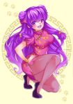  1girl double_bun purple_hair ranma_1/2 shampoo_(ranma_1/2) tagme 