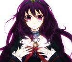  dalian dantalian_no_shoka hairband kedama0808 purple_eyes purple_hair solo upper_body 