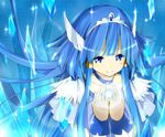  aoki_reika blue blue_eyes blue_hair choker cure_beauty ice long_hair magical_girl precure smile smile_precure! solo tiara wara_(warapro) 