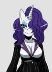  anthro anthrofied blue_eyes breasts cleavage clothed clothing equine female friendship_is_magic horn horse looking_at_viewer mammal my_little_pony pony purple_eyes rarity_(mlp) smile solo sssonic2 unicorn 