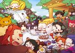  6+boys adalove animal_ears assassin_(fate/zero) banana bear_ears berserker_(fate/zero) bird briefs brush bunny_ears bunny_tail camera caster_(fate/zero) cat_ears cat_tail chibi chicken dango dog_ears dog_tail emiya_kiritsugu enkidu_(fate/strange_fake) fate/strange_fake fate/zero fate_(series) food fruit gae_buidhe gae_dearg gilgamesh hamburger heart heart-shaped_pupils horns kayneth_el-melloi_archibald kemonomimi_mode kotomine_kirei lancer_(fate/zero) matou_kariya monkey monkey_ears monkey_tail monster multiple_boys onsen rider_(fate/zero) rilakkuma san-x sheep_ears shoggoth sola-ui_nuada-re_sophia-ri symbol-shaped_pupils tail tentacles toosaka_tokiomi underwear uryuu_ryuunosuke volumen_hydragyrum wagashi water waterfall waver_velvet wolf wolf_ears 