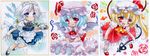  ascot at_classics bad_id bad_pixiv_id bat_wings blonde_hair blue_eyes blue_hair braid chibi dress flandre_scarlet hat izayoi_sakuya maid maid_headdress marker_(medium) multiple_girls open_mouth red_eyes remilia_scarlet ribbon sample short_hair side_ponytail silver_hair skirt smile touhou traditional_media twin_braids wings 