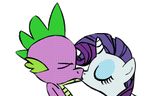  animated blue_eyes couple dragon equine eyeshadow fainting female friendship_is_magic fur green_eyes hair horn horse kissing low_res makeup male mammal mechathefox my_little_pony pony purple_body purple_hair rarity_(mlp) scalie spike_(mlp) unicorn white_body white_fur 