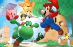  doubutsu_no_mori john_crayton kirby kirby_(character) mario shizue_(doubutsu_no_mori) super_mario_bros super_smash_bros. watermark yoshi 