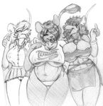  black_and_white breasts chubby clothed clothing ear_piercing female greyscale hair half-dressed kangaroo_rat leather long_hair mammal monochrome panya partially_clothed piercing prehensile_tail pussy rat rodent short_hair skirt under_boob upskirt voluptuous wolfkidd yolanda_camacho 