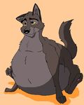  balto balto_(film) canine dog feral hectorthewolf male mammal obese overweight solo tan_background wolf 