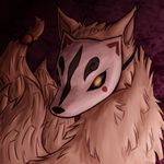  &#332;kami canine dark darkness demon_lord_ninetails evil female fox glare glowing glowing_eyes mammal mask multiple_tails ninetails_(okami) shadow the_dark_lord thedogzlife video_games 