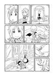  :o ^_^ ascot bat_wings between_legs carrying closed_eyes comb combing comic detached_wings flandre_scarlet greyscale hand_between_legs hand_on_another's_head hand_on_head hands_on_lap happy izayoi_sakuya lap_pillow leg_up long_sleeves maid maid_headdress monochrome multiple_girls nightgown no_hat no_headwear petting pointy_ears remilia_scarlet short_hair siblings side_ponytail silent_comic sisters sitting skirt skirt_set smile sonson_(eleven) touhou wings 