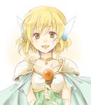  :d blonde_hair bridal_gauntlets fire_emblem fire_emblem:_thracia_776 green_eyes looking_at_viewer lowres nanna_(fire_emblem) open_mouth pauldrons short_hair smile solo unagi_(kobucha_blaster) 