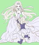  bad_id bad_pixiv_id boots dress fate/zero fate_(series) illyasviel_von_einzbern irisviel_von_einzbern long_hair mother_and_daughter multiple_girls red_eyes white_hair yunbo 