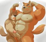  ??? abs anthro balls biceps big_muscles blush canine chubby dog duo erection flexing gay handjob kemono licking male mammal muscles ninta nipple_lick nipples pecs penis plain_background pose precum presenting retracted_foreskin sex shiba-kenta size_difference tongue tongue_out uncut white_background wolf 