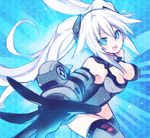  :d aqua_eyes bare_shoulders black_heart breasts cleavage gloves kami_jigen_game_neptune_v long_hair looking_at_viewer medium_breasts mishima_kurone neptune_(series) open_mouth smile solo symbol-shaped_pupils thighhighs twintails very_long_hair white_hair 