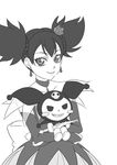  bad_id bad_pixiv_id doll dual_persona greyscale kuromi kurumi_nui monochrome onegai_my_melody rutarou twintails 