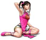  armpits china_dress chinese_clothes dress ling_xiaoyu micchii_(mitchiee) no_socks realistic solo tekken 