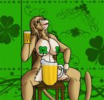  big_breasts breasts chair chest_tuft female fur huge_breasts looking_at_viewer male mammal monkey nude primate shamrock solo straight tuft vector xehta13 yellow_eyes 