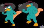  balls blue_fur fedora fur green hat looking_at_viewer male muscles penis perry perry_the_platypus phineas_and_ferb platypus pose sheath solo standing stylized webbed_feet wolfblade 