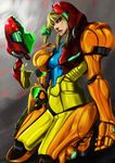  amawa_kazuhiro artist_request blonde_hair metroid pixiv_thumbnail power_armor power_suit resized samus_aran zero_suit 