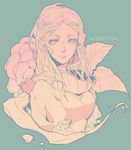  a_song_of_ice_and_fire bad_id bad_pixiv_id braid character_name collar dress flower grey_eyes long_hair margaery_tyrell solo wavesheep 