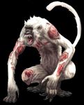  3d animal capcom eliminator fangs fur monkey monster muscle mutant resident_evil resident_evil_0 tail 