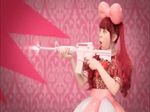  animated animated_gif asian candy_candy_(song) female girl gun japanese kyary_pamyu_pamyu lowres open_mouth photo pink_hair rifle weapon 