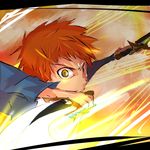 dual_wielding emiya_shirou fate/stay_night fate_(series) gold_eyes red_hair sword unlimited_blade_works weapon yellow_eyes 