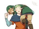  2boys carry carrying fledge link multiple_boys the_legend_of_zelda u_(mypace) 