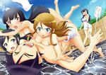  1boy 5girls aqua_eyes aragaki_ayase bath black_hair blue_eyes breasts brown_hair eyes_closed gokou_ruri housenki_(itigototyoko) jpeg_artifacts kousaka_kirino kousaka_kyousuke kurusu_kanako makishima_saori multiple_girls no_glasses onsen open_mouth orange_hair ore_no_imouto_ga_konna_ni_kawaii_wake_ga_nai pixiv_thumbnail red_eyes resized soap towel 