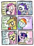  apple applejack_(mlp) diamond english_text fluttershy_(mlp) friendship_is_magic fruit insane lilnanny my_little_pony pinkie_pie_(mlp) rainbow_dash_(mlp) raity turnip twillight_sparkle 