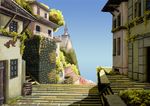  building castle city highres house looker no_humans spicy_world_(game) tree 