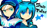  blue_eyes blue_hair boy_and_girl brother_and_sister jet_force_gemini juno_(jet_force_gemini) rareware siblings twintails vela 